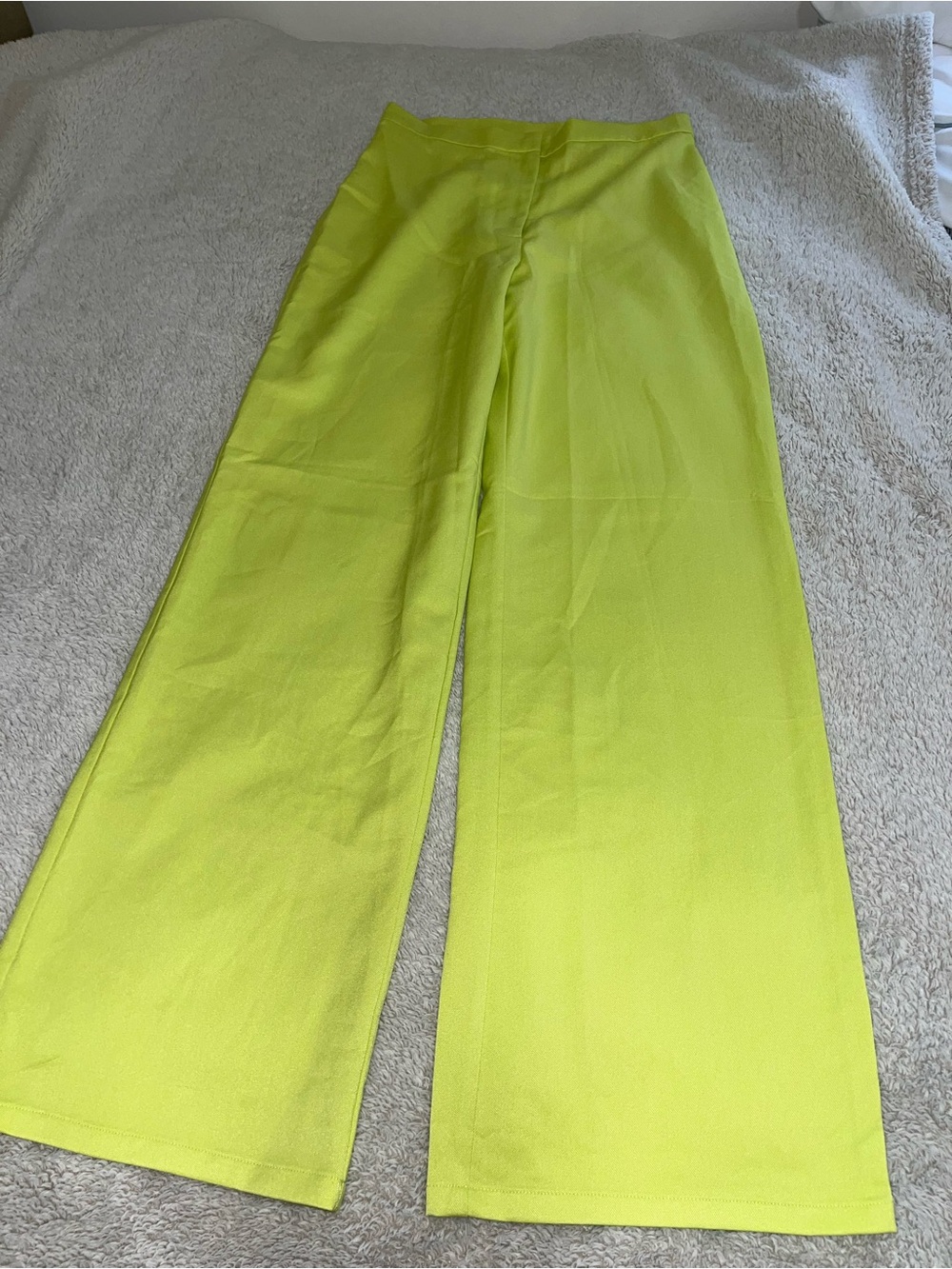 H&M Lime Green Wide-Leg Pants